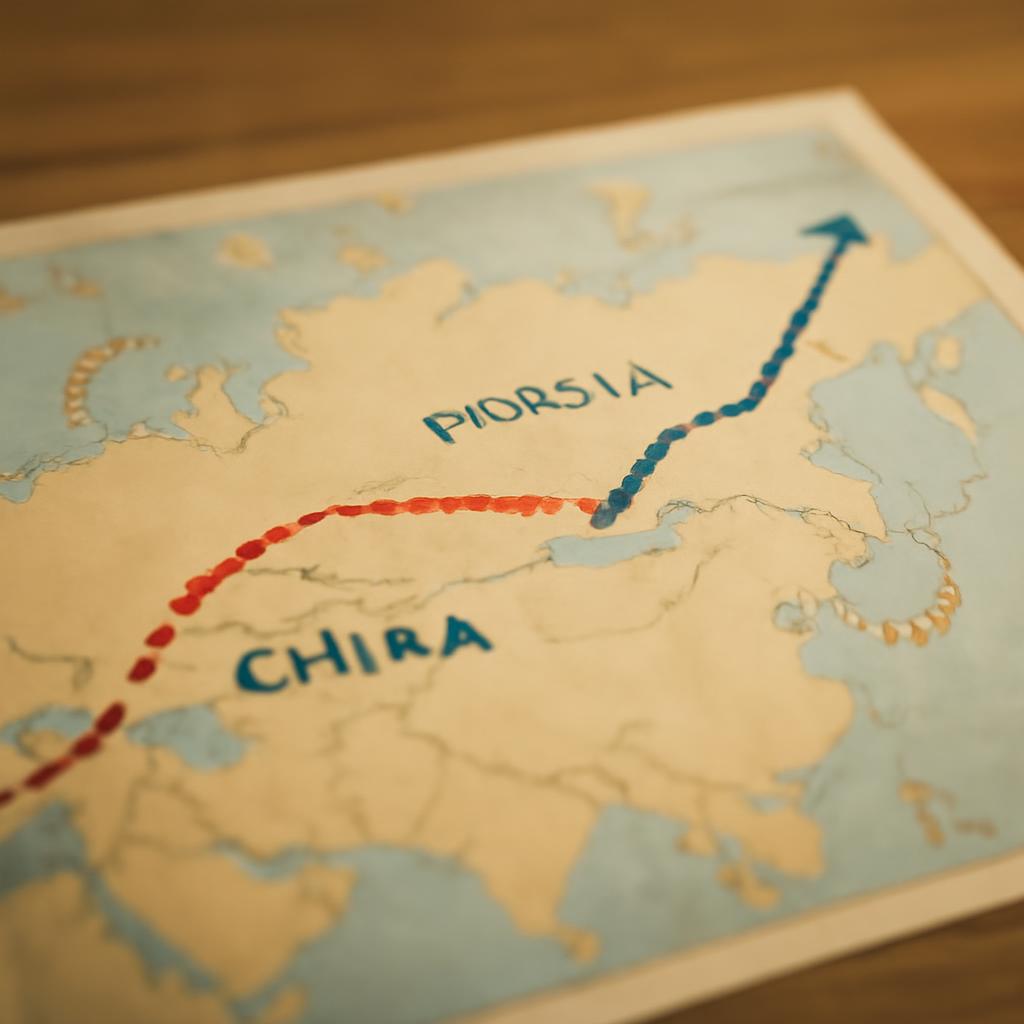 Схема маршрутов доставки товаров из Китая в Россию