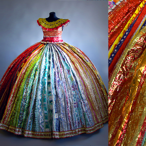 Новый экспонат нашего МУзея — бальное платье из сотен фантиков